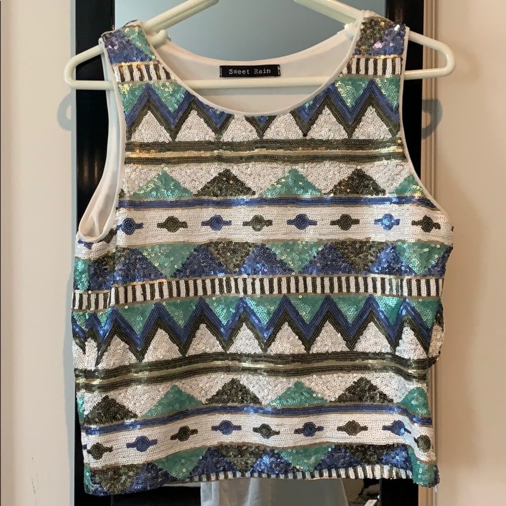 Sweet Rain sequin top